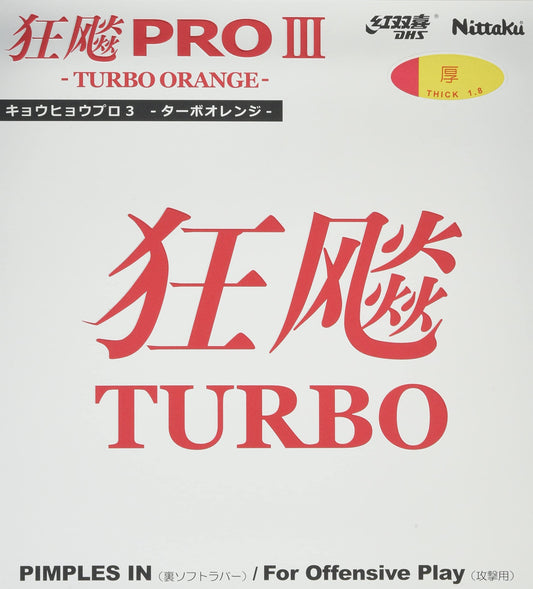 Nittaku Hurricane Pro 3 Turbo Orange