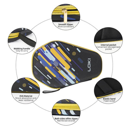 Loki Single Zipper Double Bat Case
